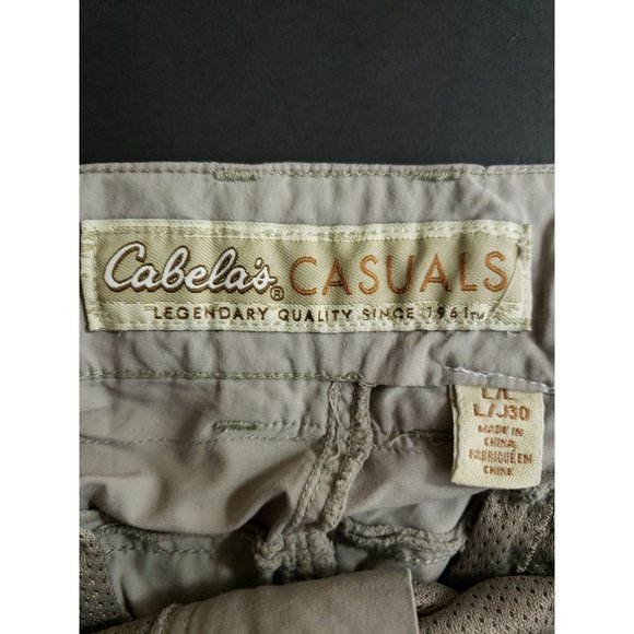 Cabelas Casuals Lightweight Pants Men's Size Large Tan Gusseted - Picture 6 of 8